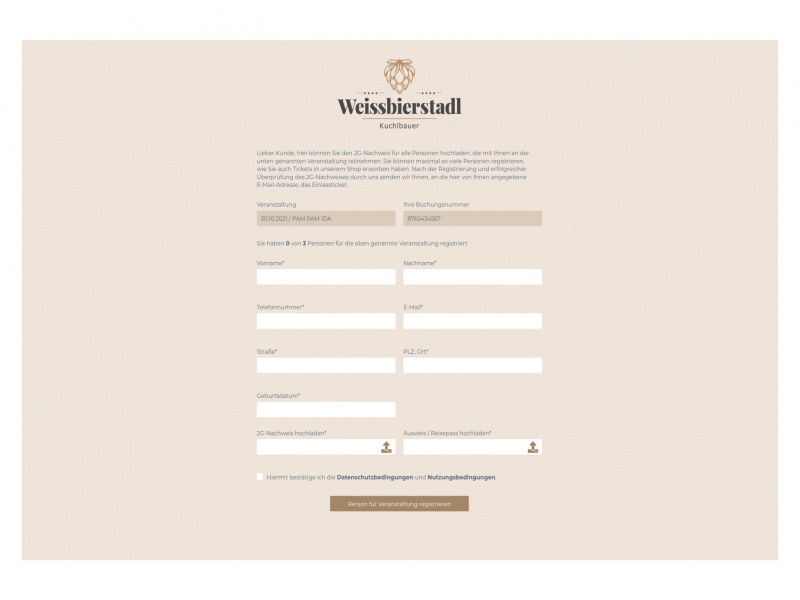 Registrierungsformular