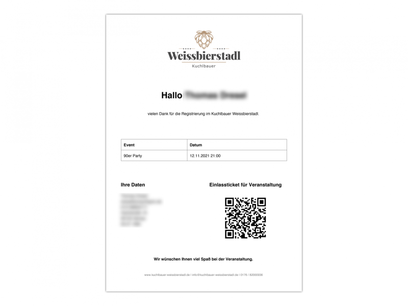 Einlassticket