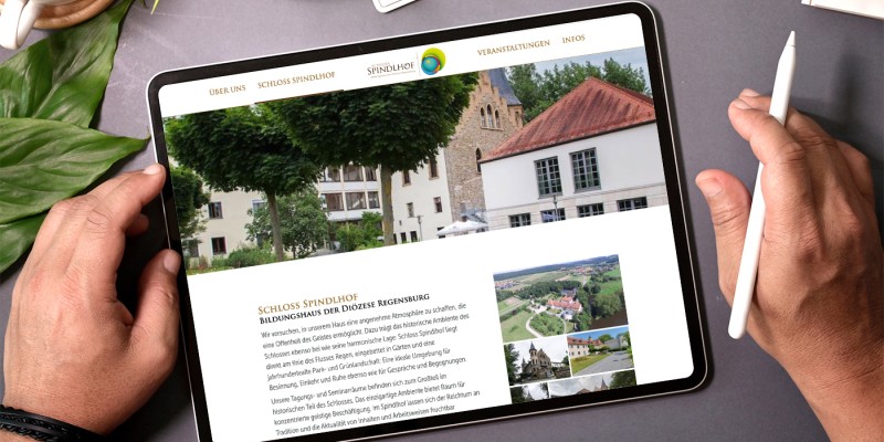 Schloss Spindlhof - neue Website von agentur fenzl